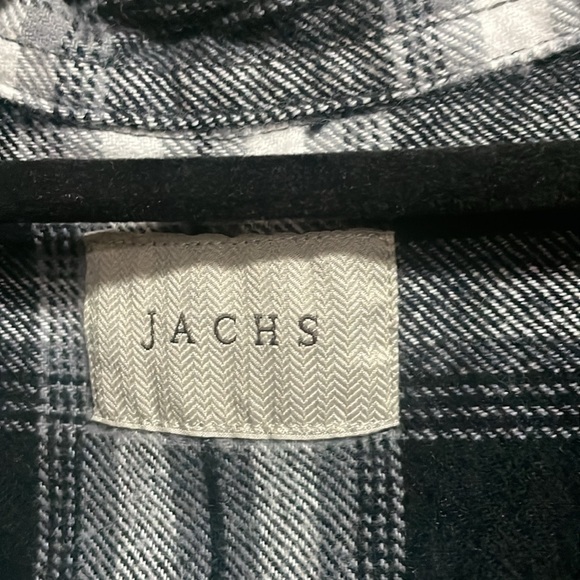 Black and White Flannel Jachs Men’s Large Shirt - Picture 3 of 5